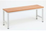 SZAGATO Umkleidebank, BxHxT: 30 x 42 x 100 cm, Stahl/Holz - grau