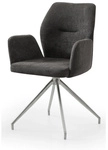 SalesFever Armstuhl, mit 180&deg; Drehfunktion, BxH: 60 x 89 cm, Strukturstoff/Edelstahl