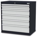 Simplaflex Schubladenschrank, BxHxT: 90 x 92 x 57,5 cm - grau