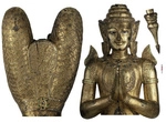 KOMAR Dekosticker &raquo;Buddha&laquo;, BxH: 100 x 70 cm - bunt
