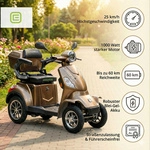 E-Roller &raquo;P4000&laquo;, 25 km/h, BxHxT: 67 x 100 x 152 cm, braun