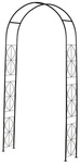 Outsunny Rosenbogen, BxHxT: 114 x 230 x 30 cm cm, Metall - schwarz