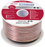 SCHWAIGER Lautsprecherkabel, 10 m 1,5 mm transparent