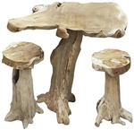 GARDEN PLEASURE Gartenm&ouml;bel &raquo;Surga&laquo;, Holz, 3-teilig - beige