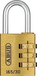 ABUS Vorhangschloss, aus Metall, 96 mm Breite, messingfarben - goldfarben