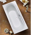 OTTOFOND Badewanne &raquo;Madera&laquo;, BxHxL: 80 x 42 x 180 cm, K&ouml;rperform - weiss