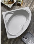 OTTOFOND Eckbadewanne &raquo;Madras&laquo;, BxHxL: 145 x 42 x 145 cm, eckig - weiss