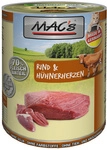 MAC'S Katzen-Nassfutter, Rind/Gefl&uuml;gelherz, 6 x 400 g