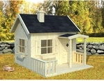 PALMAKO Spielhaus BxHxT: 267 x 219 x 272 cm, natur - braun