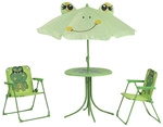 GARDAMO Kindersitzgruppe, Metall, 4-teilig - gruen