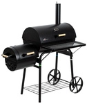 EL FUEGO Smoker-/Grill, Dakota, schwarz, Metall
