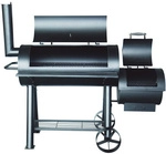 TEPRO Holzkohlegrill, &raquo;Smoker Milwaukee&laquo;, LxBxH: 171x78,5x151 cm, schwarz