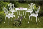 MERXX Gartenm&ouml;bel &raquo;Lugano&laquo;, 4 Sitzpl&auml;tze, Aluminiumguss - weiss