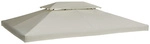 Outsunny Ersatzdach f&uuml;r Pavillon, creme, 300 x 400 cm - beige