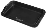 WEBER Grillplatte, (BxHxT): 25.5 x 5.5 x 42.5 cm - schwarz