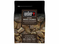 WEBER Räucherklötze, Hickoryholz, 1,5 kg Wood Chunks - braun