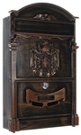 Rottner Tresor Briefkasten &raquo;Udine&laquo;, braun, Aluminium, (B x H:) 26 x 41 cm