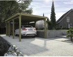 WEKA Carport, holzfarben - braun