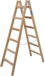 KRAUSE Sprossen-Doppelleiter &raquo;STABILO&laquo;, Anzahl Sprossen: 12, aus Holz - braun