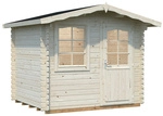 PALMAKO Blockbohlenhaus &raquo;Emma&laquo;, Holz, BxHxT: 290 x 222 x 200 cm (Au&szlig;enma&szlig;e inkl.
