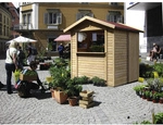 KARIBU Gartenhaus &raquo;Marktstand&laquo;, Holz, BxHxT: 290 x 241 x 182 cm (Au&szlig;enma&szlig;e inkl.