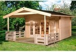WEKA Gartenhaus &raquo;137 B Gr.2&laquo;, Holz, BxHxT: 460 x 262 x 590 cm (Au&szlig;enma&szlig;e inkl.