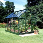 HALLS Gew&auml;chshaus &raquo;Popular&laquo;, 5,0 m&sup2;, gr&uuml;n, 3 mm Blankglas - gruen