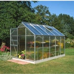 HALLS Gew&auml;chshaus &raquo;Popular&laquo;, 6,2 m&sup2;, aluminiumfarben, 4 mm...