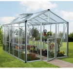 VITAVIA Gew&auml;chshaus &raquo;Zeus&laquo;, 10 m&sup2;, Aluminium/Glas, winterfest - silberfarben