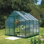 VITAVIA Gew&auml;chshaus &raquo;Merkur&laquo;, 6,7 m&sup2;, Kunststoff/Aluminium, winterfest - gruen