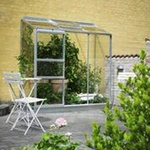 HALLS Gew&auml;chshaus &raquo;Altan&laquo;, BxT: 194 x 69 cm, 3 Sektionen, 3 mm Blankglas -