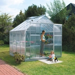VITAVIA Gew&auml;chshaus &raquo;Mars&laquo;, B x L x H: 257 x 258 x 231,8 cm - silberfarben