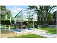 VITAVIA Gewächshaus "Freya ", 7,6 m², Kunststoff/Aluminium/ESG Glas, winterfest -