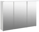 SCHILDMEYER Spiegelschrank &raquo;Profil&laquo;, BxHxT: 120 x 71 x 16 cm, 3-t&uuml;rig, wei&szlig; -