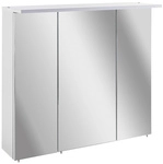 SCHILDMEYER Spiegelschrank &raquo;Profil&laquo;, BxHxT: 70 x 71 x 16 cm, 3-t&uuml;rig, wei&szlig; -