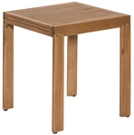 Ausziehtisch, BxHxL: 70 x 77,5 x 132 cm, Tischplatte: Eukalyptusholz - beige