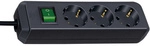brennenstuhl&reg; Steckdosenleiste &raquo;Eco Line 1152300400&laquo;, schwarz, 240 V, Kabell&auml;nge: