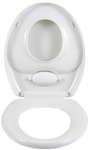 WENKO WC-Sitz &raquo;Family&laquo;, Thermoplast, oval, mit Softclose-Funktion - weiss