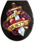 ADOB WC-Sitz &raquo;Love Hurts &laquo;, mit Absenkautomatik - bunt