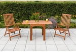 MERXX Gartenm&ouml;belset &raquo;Vitoria&laquo;, Holz, 3-teilig - beige