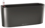LECHUZA Pflanzgef&auml;&szlig; &raquo;DELTA&laquo;, BxHxT: 11 x 13 x 30,2 cm, anthrazit Metallic - grau