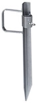 Delschen Bodenh&uuml;lse, f&uuml;r Schirmstock &Oslash; 17-33 mm, Stahl, silber - silberfarben