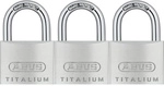 ABUS Vorhangschloss, aus Metall, 118 mm Breite, silberfarben
