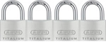 ABUS Vorhangschloss, aus Metall, 118 mm Breite, silberfarben