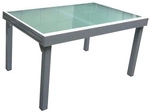 GARDEN PLEASURE Ausziehtisch &raquo;LOLA&laquo;, BxL: 90 x 180 cm, Glas - grau