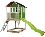 EXIT Toys Spielturm &raquo;Loft Spielh&auml;user&laquo;, BxHxT: 190 x 269 x 391 cm, gr&uuml;n