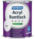 RENOVO Acryl-Buntlack, wei&szlig;, seidenmatt, 0,75l - weiss