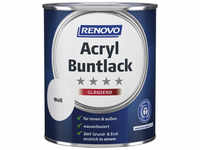 RENOVO Acryl-Buntlack, weiß RAL 0095, glänzend, 0,75l - weiss