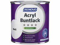 RENOVO Acryl-Buntlack, weiß RAL 0095, seidenmatt, 375ml - weiss