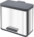HAILO Abfalleimer &raquo;&Ouml;ko duo plus L&laquo;, edelstahlfarben, mit Softclose, 26 l -